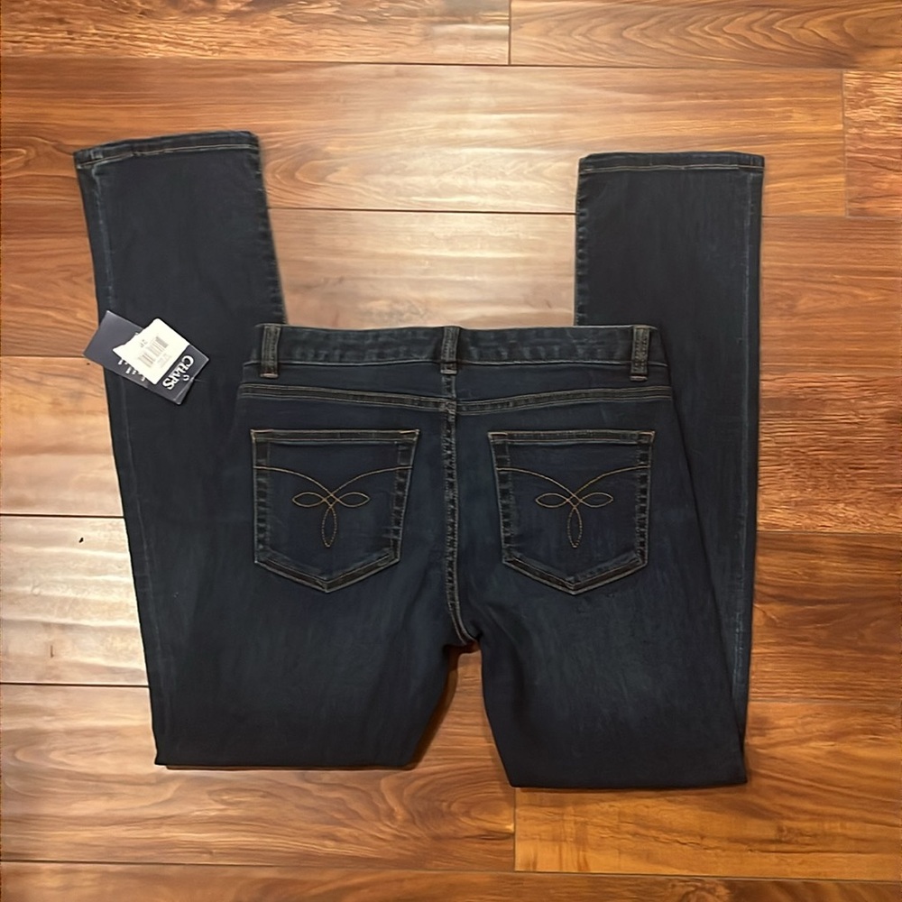 Chaps Women's Dark Blue Madden Straight Jeans Size 2P - Picture 10 of 10